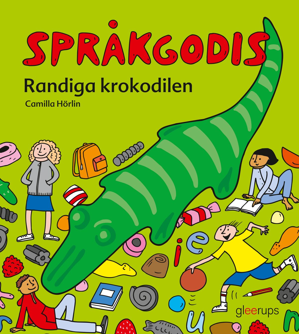 Omslag: Språkgodis Randiga krokodilen