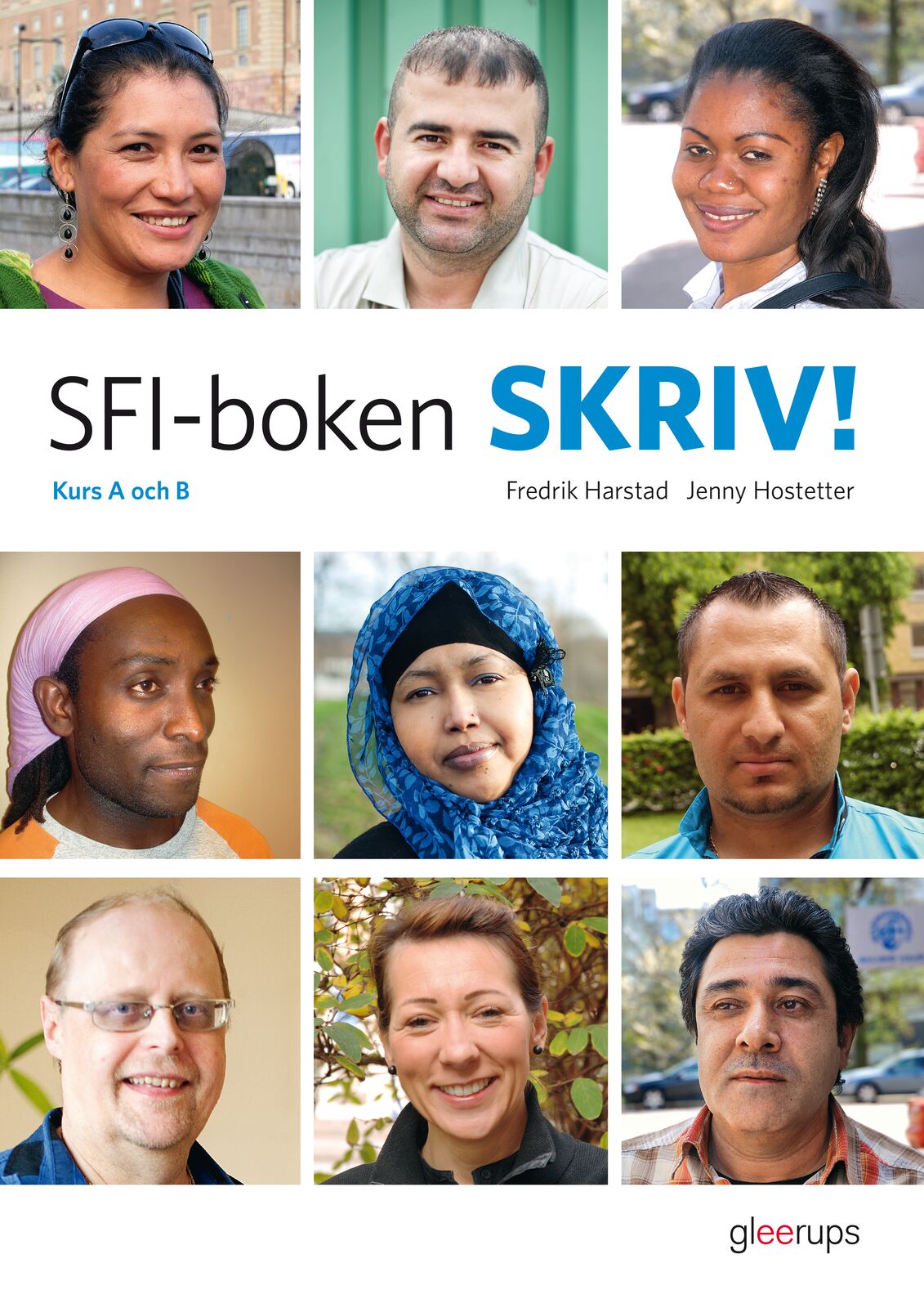 Omslag: SFI-boken SKRIV! Kurs A och B