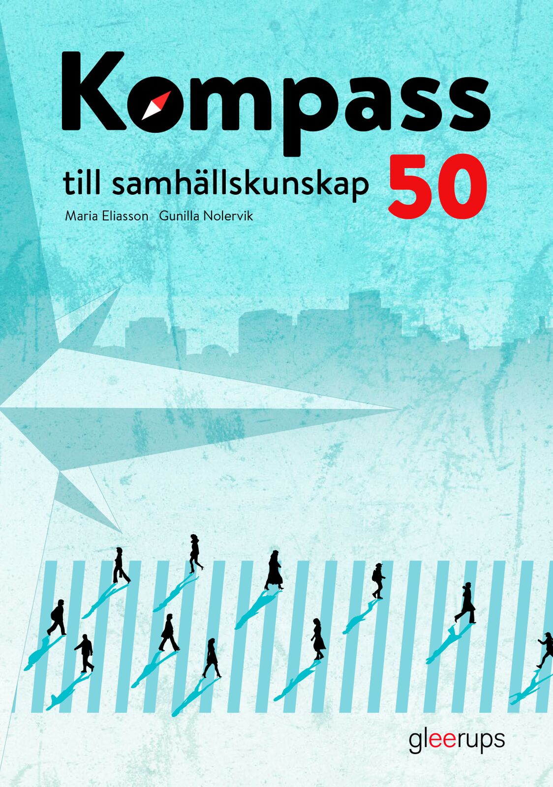 Omslag: Kompass till samhällskunskap 50, elevbok, 2:a uppl