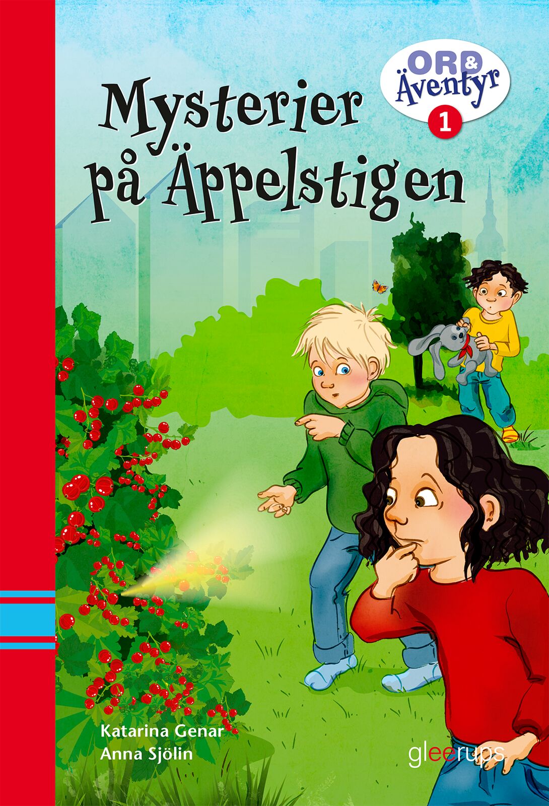 Omslag: Ord & Äventyr Läsebok åk 1B, Mysterier på Äppelstigen