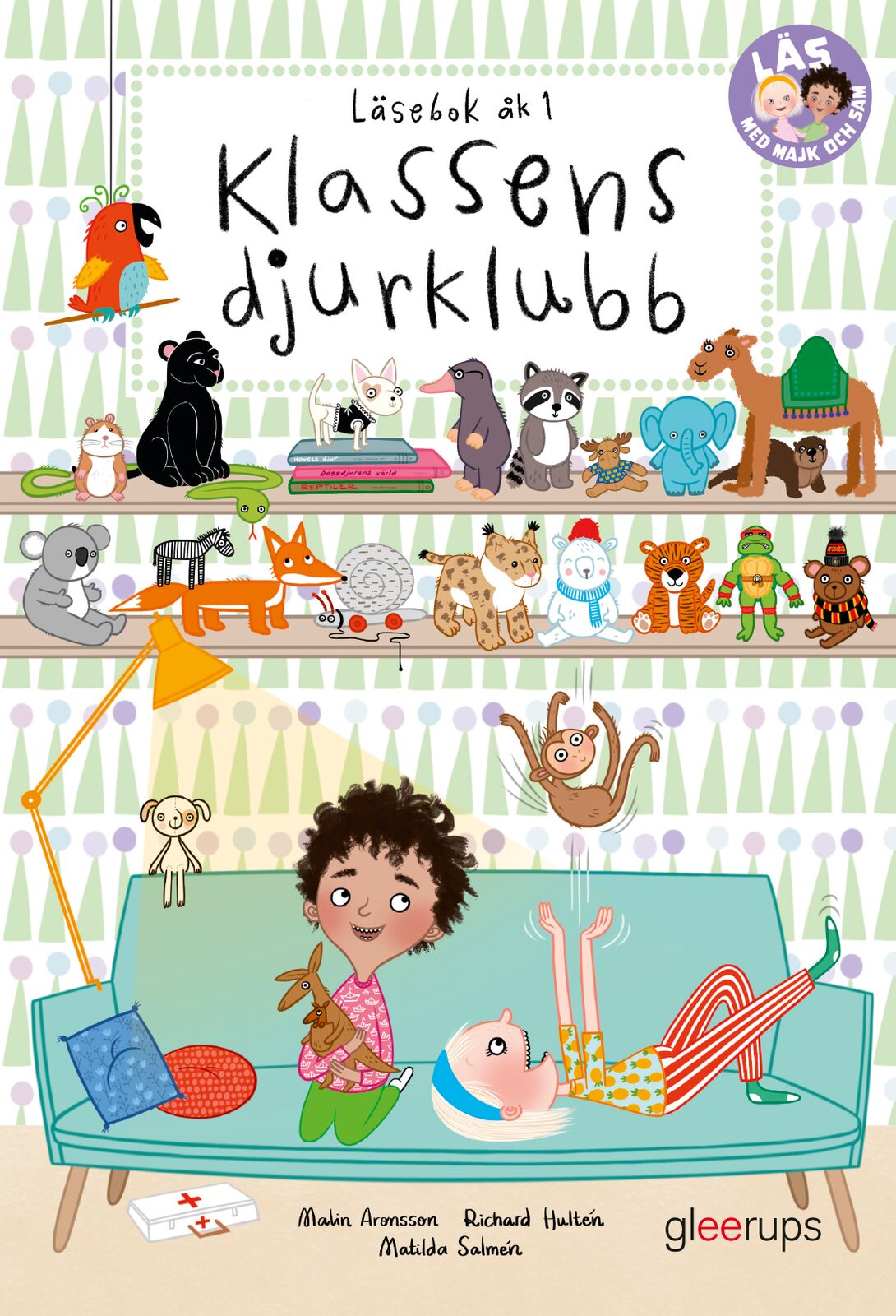 Omslag: Läs med Majk och Sam 1, Klassens djurklubb, läsebok