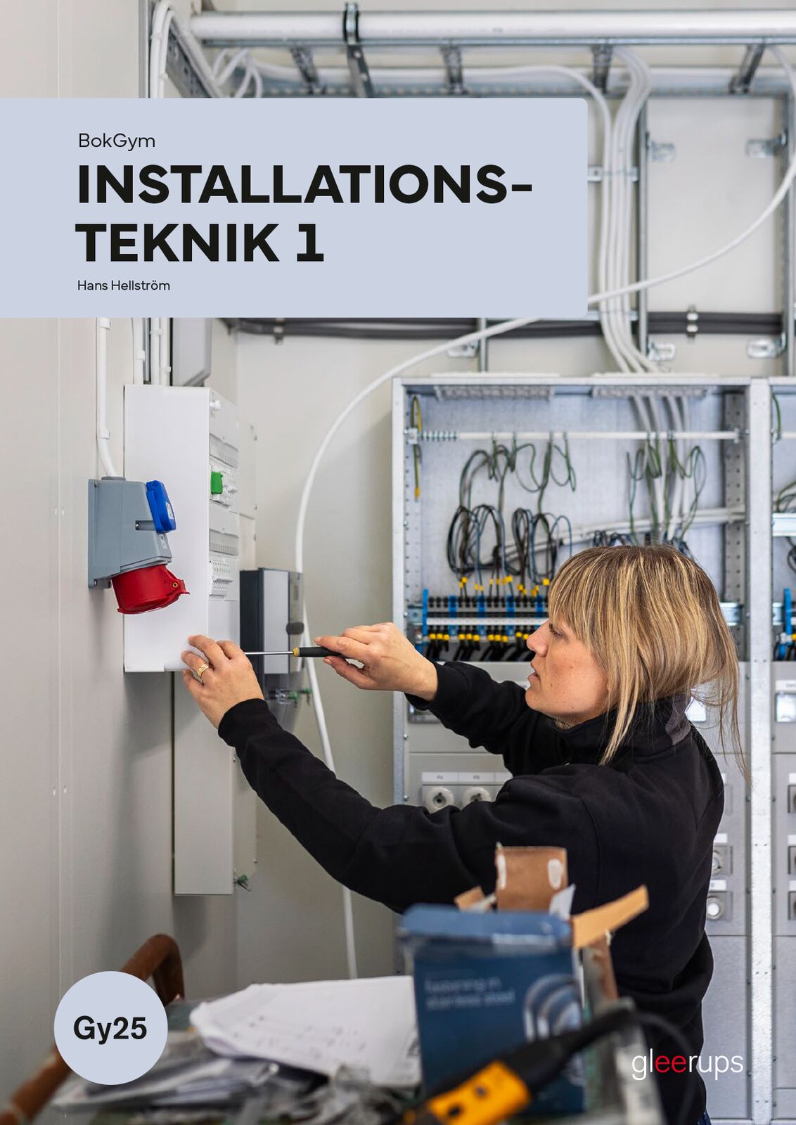 Omslag: BokGym Installationsteknik 1, bok, Gy25