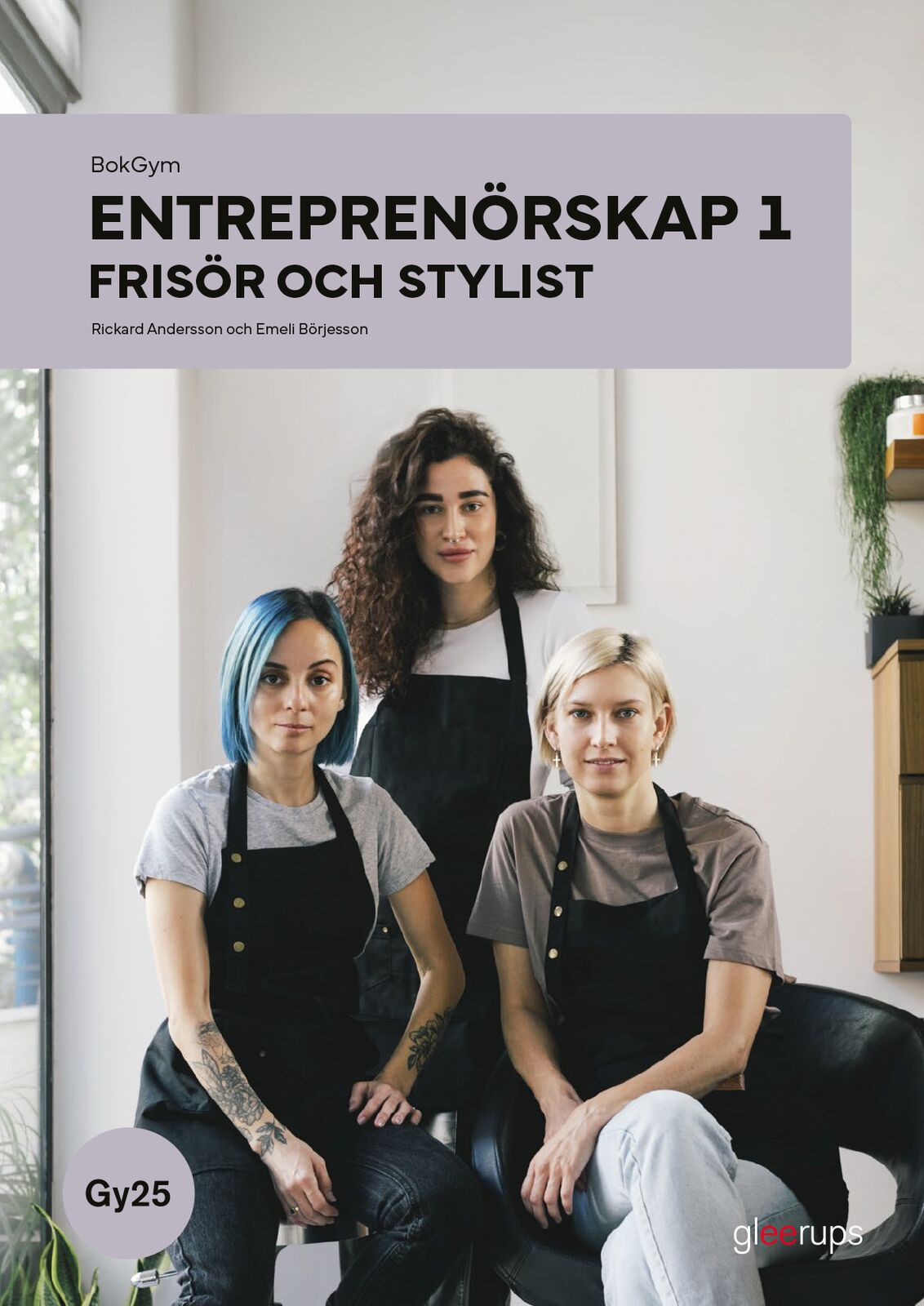 Omslag: BokGym Entreprenörskap 1, Frisör, bok, Gy25